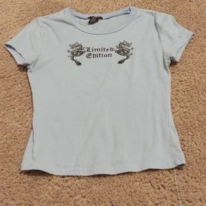 Blue short sleeve shirt